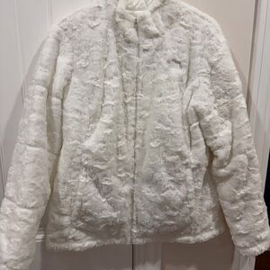 The North Face Women's Plush White Teddy Jacket